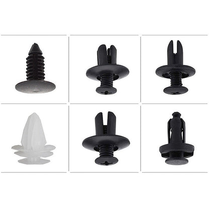 100pcs Auto Fastener Pin Rivet Bumper Car Clip Kit | Bowlift