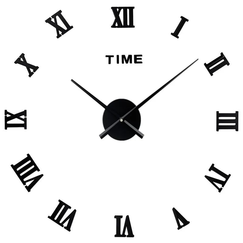 Large Modern Roman Numeral Wall Clock – Stylish Decorative Clock for Living Room, Bedroom, and Office