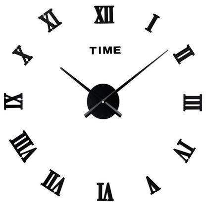 Large Modern Roman Numeral Wall Clock – Stylish Decorative Clock for Living Room, Bedroom, and Office