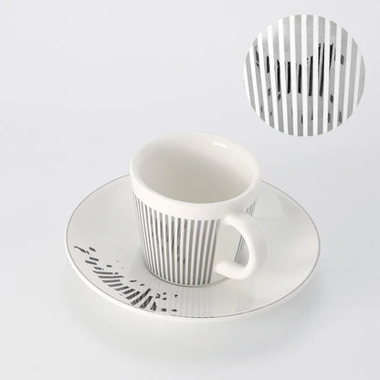 BowLift | Creative dynamic SLR cup Leopard anamorphic zebra cup Luycho coffee tea cup set with coaster 90ml-225ml