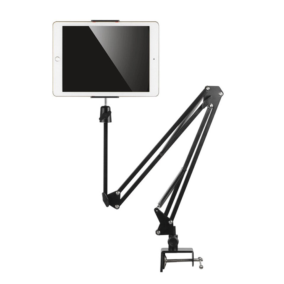 Skanto | Long Arm Heavy-Duty Desk Mount Tablet Holder