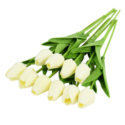 Skanto | Artificial Tulip Bouquet, Decoration (10 Pieces)