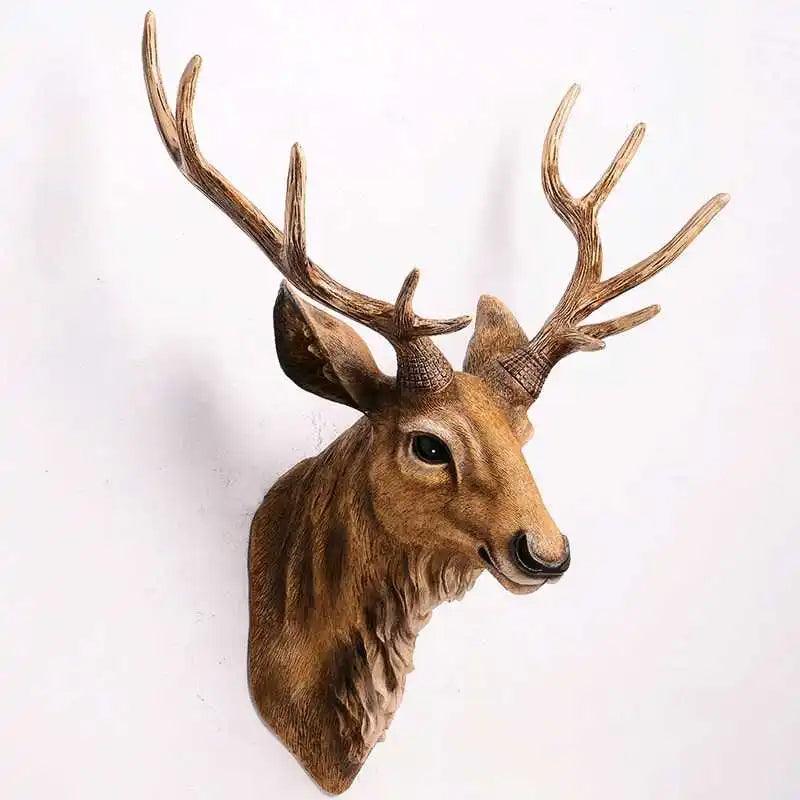 BowLift | MysticHorn™ | Majestic Deer Head Wall Decor | Rustic Antler Design for Cabin & Lodge Home Decor