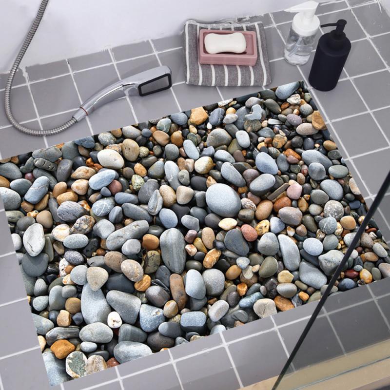 BowLift | 3D Stone Surface Bathroom Floor Stickers