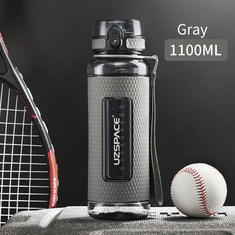 Skanto | UZSPACE Sport Water Bottle, BPA-Free, Portable, Shockproof, Leak-Proof, Large Capacity, Fitness Water Kettle, Tritan Plastic Drinking Bottle