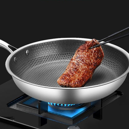 High-Quality Stainless Steel Frying Pan with Anti-Stick Pixel Technology – Perfect for Healthy Frying
