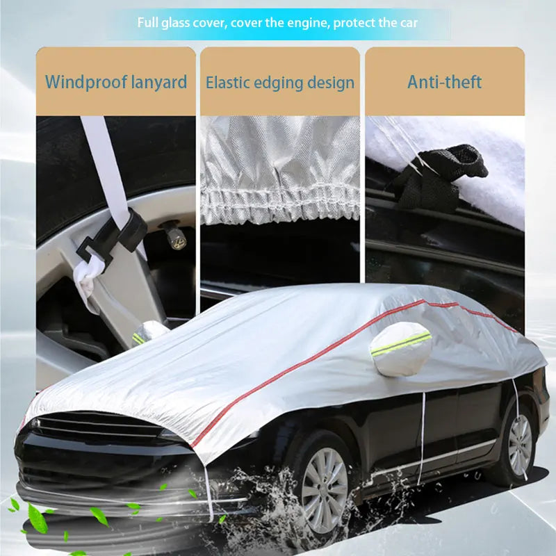 BowLift | AutoVioro Waterproof Car Cover | UV & Heat Protection | Windproof & Theft-Resistant | Nano-Oxford Fabric