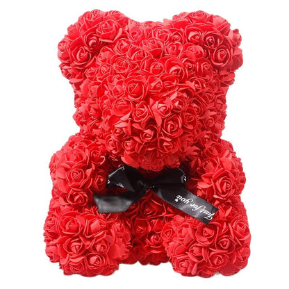 BowLift | Artificial Rose Flowers Teddy Bear