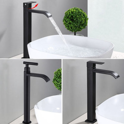 Skanto | Matte Black Cold Water Single Faucet for Sink Installation