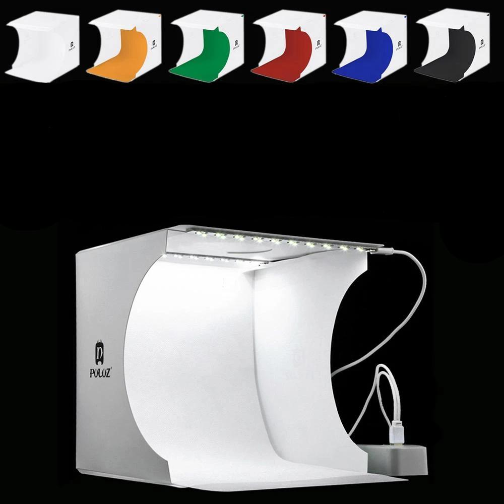 Skanto | "LumiCube" Mini Photo Studio with LED Lighting and 6 Backdrops
