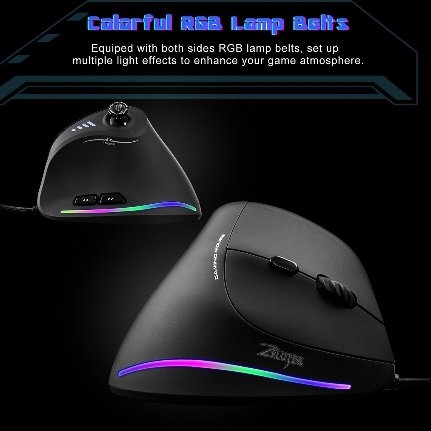 Skanto | Programmable Ergonomic RGB Game Master Mouse
