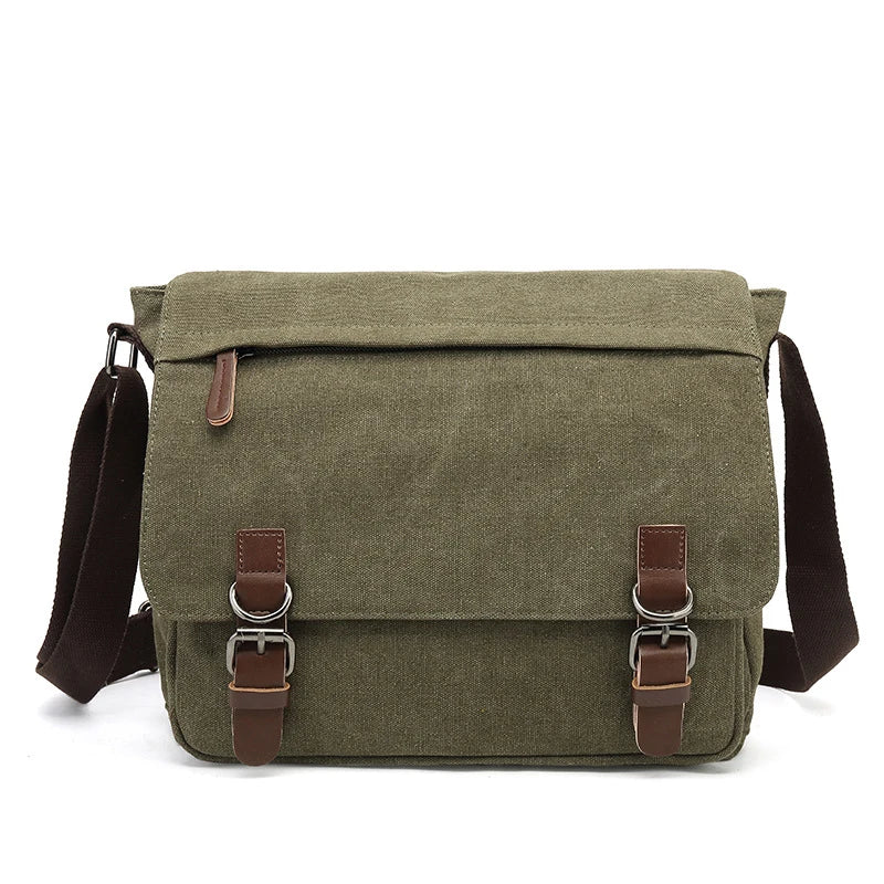Skanto | Carlos – Robust Men's Bag for Daily Use | Durable Canvas Crossbody Bag