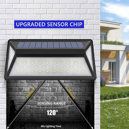 BowLift | Modern Solar LED Wall Light for Outdoors – Waterproof Facade Lighting with Motion Sensor