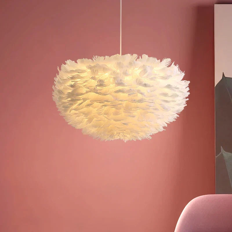 Cloud Like Realistic Feather Chandelier | Brehn