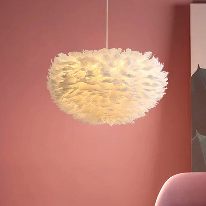 Cloud Like Realistic Feather Chandelier | Karnz