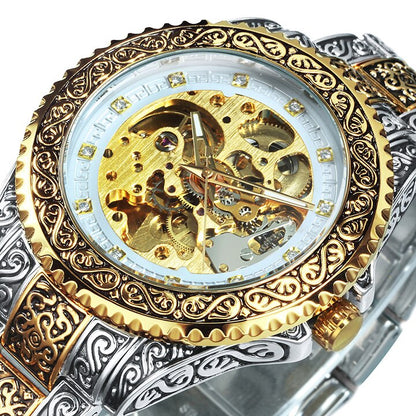 BowLift | Retro Lux Hand-Engraved Automatic Mechanic Watch