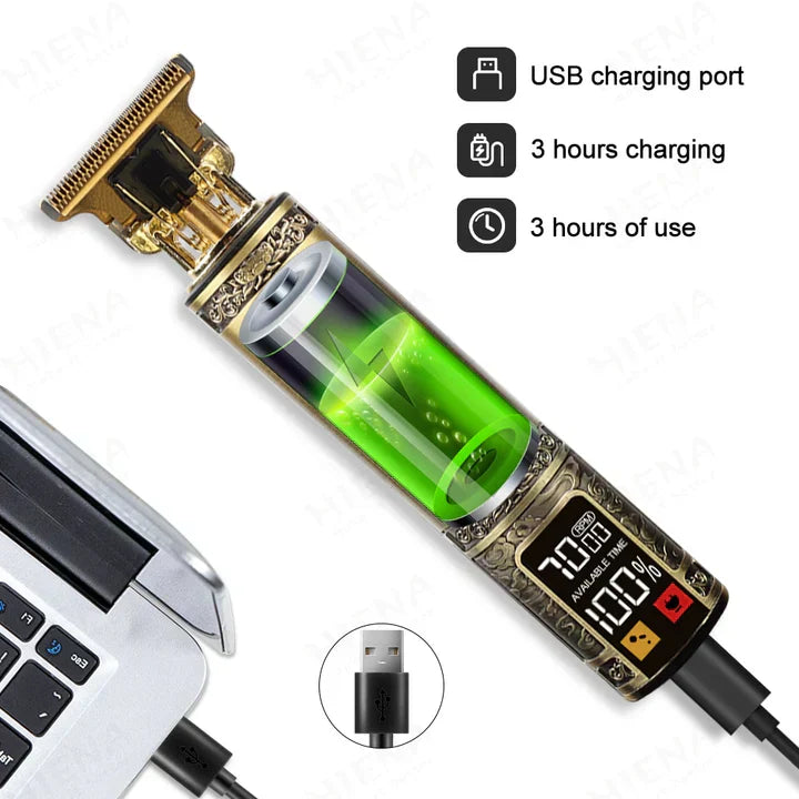 Professional Hair Clipper with Carbon Steel T-Blade | Skanto