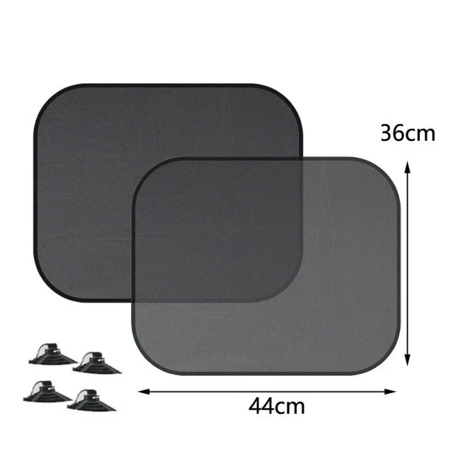 BowLift | AutoShade UltraMesh Set | UV protection & heat blocker | For front & rear windscreen | Universally suitable