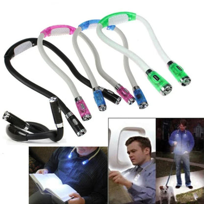 Portable Neck Lamp with LED for Knitting, Crocheting and Reading – Hands-Free Light
