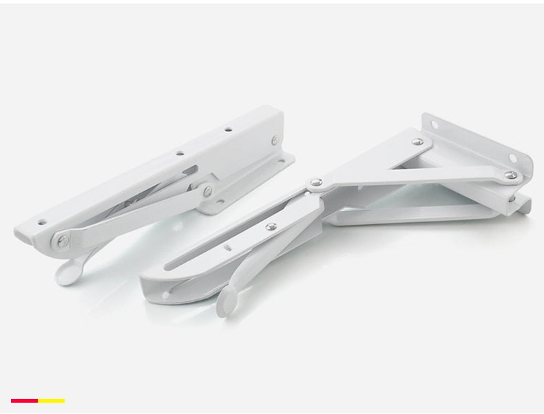2-piece set of foldable heavy-duty stainless steel shelf brackets for tables, RVs, and space-saving