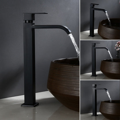 Skanto | Matte Black Cold Water Single Faucet for Sink Installation