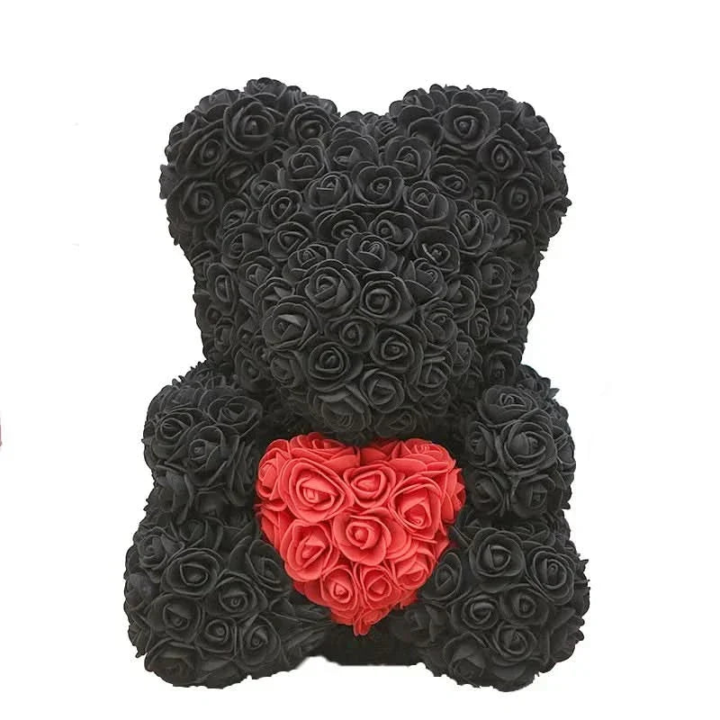 BowLift | Rose Teddy Bear with Handmade Foam Roses – 40cm