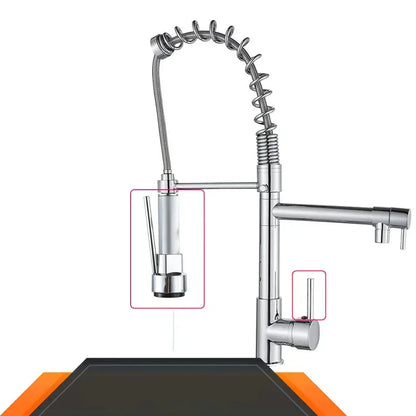AquaWave Pro – Luxury Kitchen Faucet with Dual Outlet Skanto