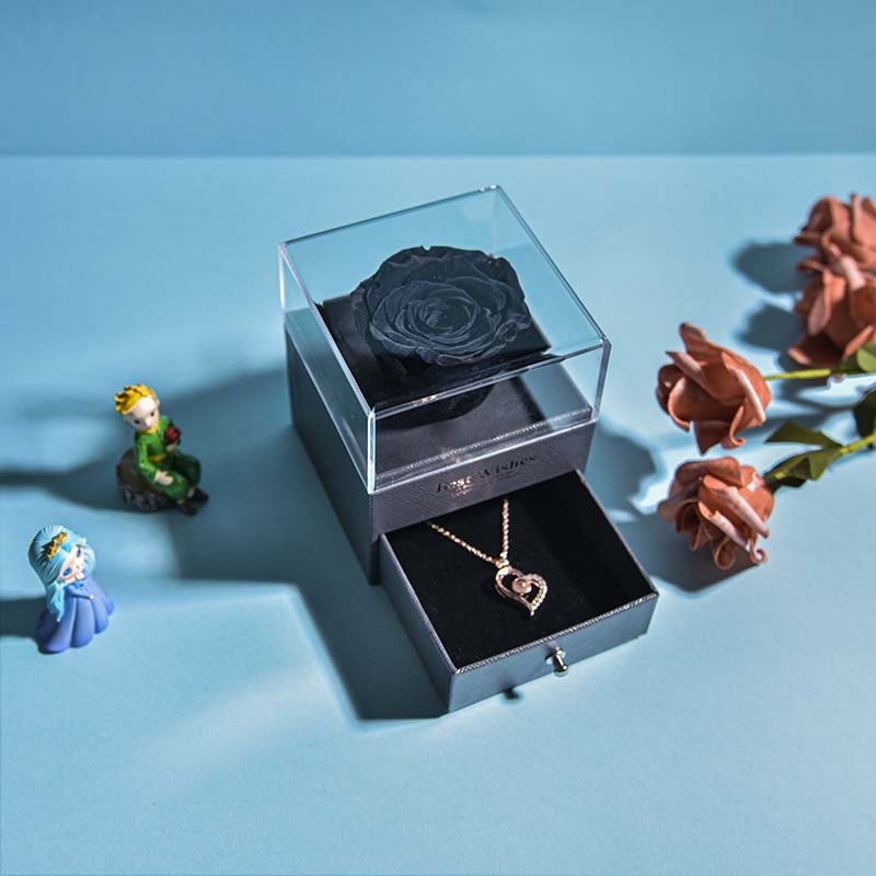 Skanto | Natural Eternal Rose Necklace Jewelry Box