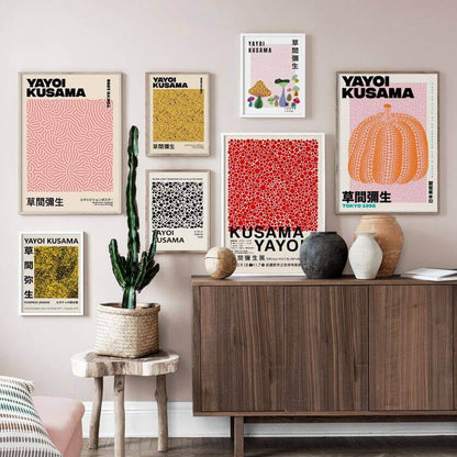 BowLift | Yayoi Kusama Abstract Premium Poster