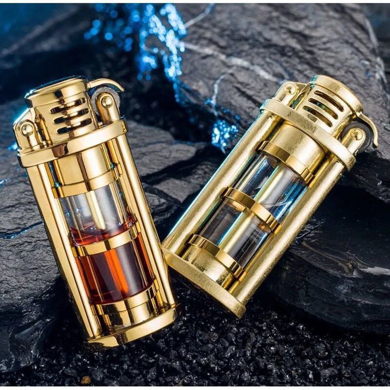 Transparent Windproof Metal Kerosene Flame Fusion Lighter | Kalsten
