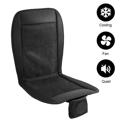 DC 12V 3D Car Seat Cooling Cushion | 8-Fan Ventilated Summer Air Seat for Fast Cooling | Bowlift