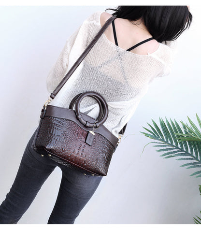 Sandsberg Leather Crocodile Bag – with handmade details