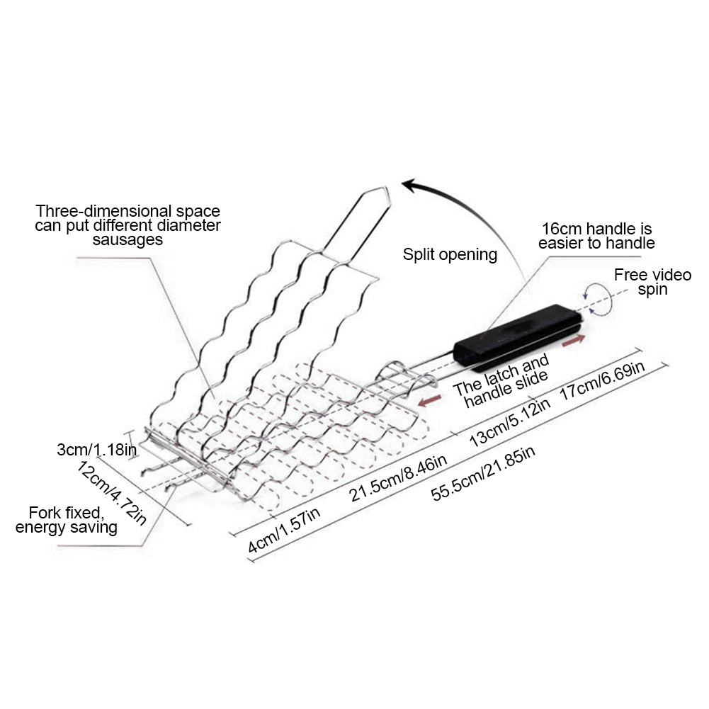 BowLift | Sausage Grilling Barbecue Rack