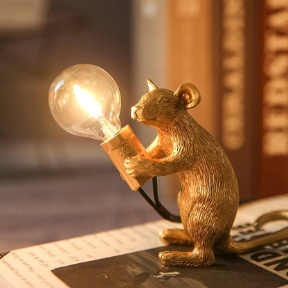 Table lamp with mouse motif