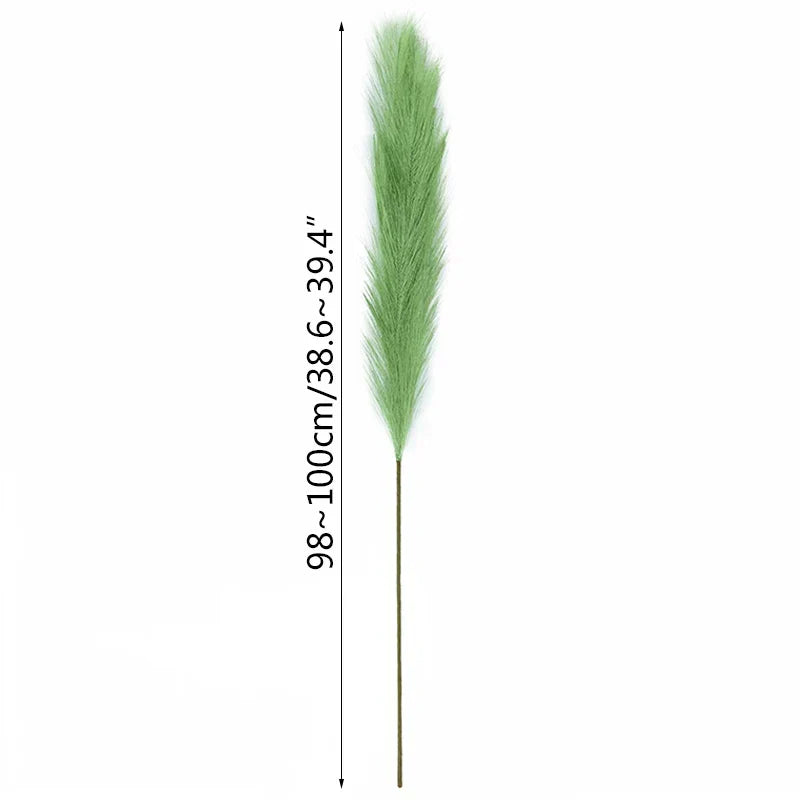 5 Pieces 100 cm Artificial Pampas Grass Dried Flower Bouquet, Decoration for Weddings, Parties, Home, Room, DIY Artificial Plant Decoration Accessories