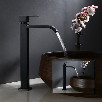 Skanto | Matte Black Cold Water Single Faucet for Sink Installation