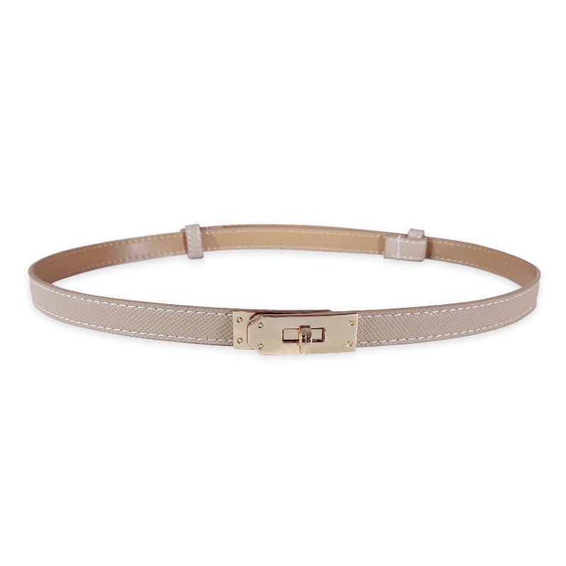 adjustable women's leather belt