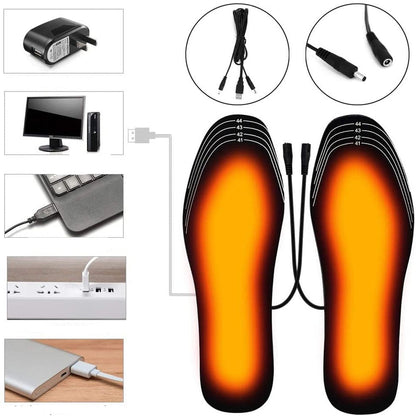 Skanto | Rechargeable Heated Insoles – USB Rechargeable with Adjustable Heat Settings