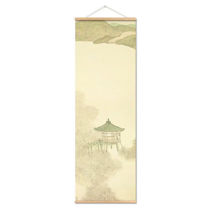 Skanto | Japanese Ou-Mi Ukiyoe Scroll Poster Landscape Wall Art Pictures Living Room Vintage Painting Country House Decor