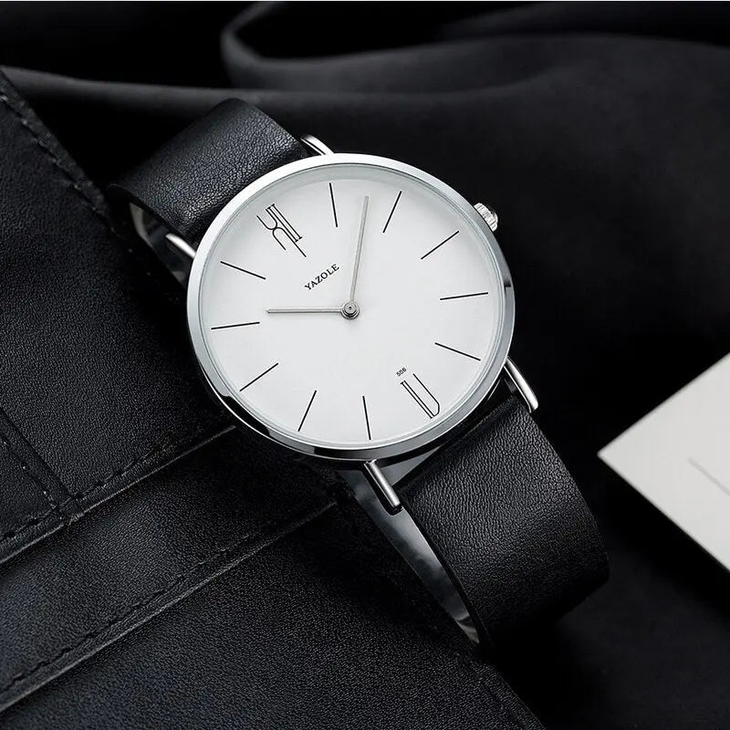 Men's wristwatch in Old Money style, classic and stylish