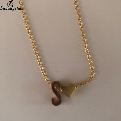 Sandsberg with heart pendant & letters