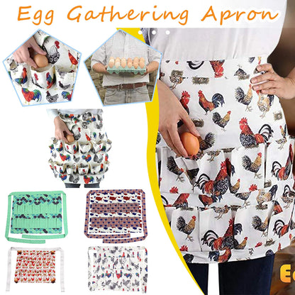 Skanto | Skanto Egg Collecting Harvest Apron - Farm & Garden Apron with Pockets for Chicken, Duck & Goose Eggs