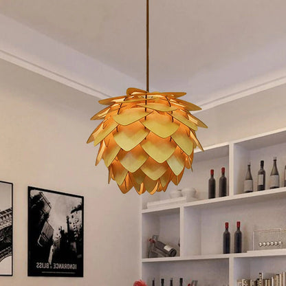 Skanto | Handmade Pinecone Wood Pendant Lamp