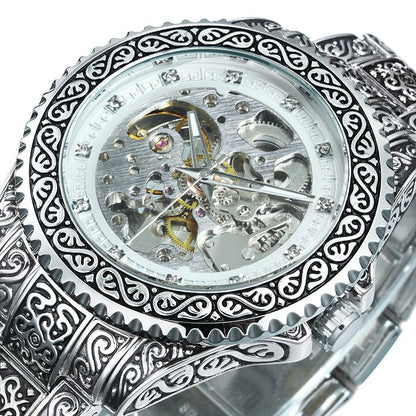 BowLift | Retro Lux Hand-Engraved Automatic Mechanic Watch