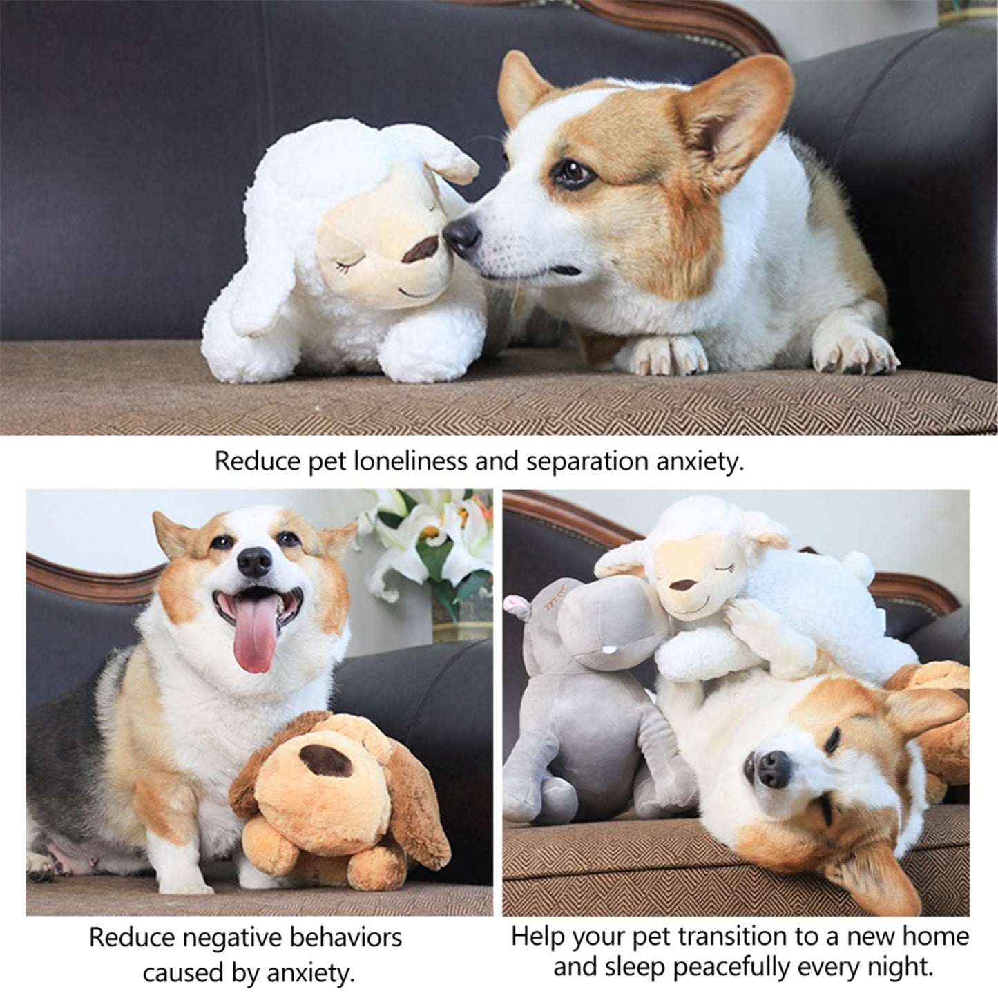 Skanto | Calming Plush Toy with Heartbeat for Puppies
