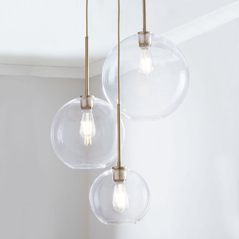Frendorf | Glass ball pendant light | Modern Brass Design