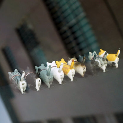 BowLift | 9Pcs Cute Kitty Rotating Head Car Decor
