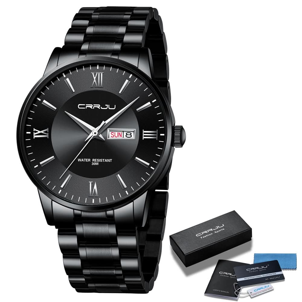 BowLift | Men’s Stainless Steel Waterproof Sport Quartz Watch