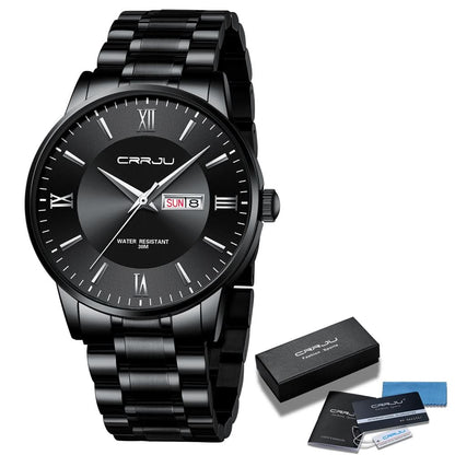 BowLift | Men’s Stainless Steel Waterproof Sport Quartz Watch