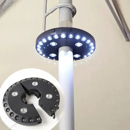 BowLift | LightClip Umbrella Light | Wireless & 3 Brightness Levels | For Garden & Camping